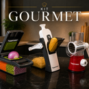 [Kit Gourmet] Ralador e Cortador Multifuncional Completo de Aço Inoxidável - Leve 3 pelo Preço de 1! | Últimas Unidades.