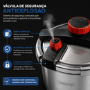 [Leve 2 Pague 1] Panela de Pressão Ultrachef de 3 Camadas de Aço Inoxidável com Alças de Borracha | + BRINDES: Kit de Utensílios de Cozinha.