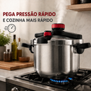 [Leve 2 Pague 1] Panela de Pressão Ultrachef de 3 Camadas de Aço Inoxidável com Alças de Borracha | + BRINDES: Kit de Utensílios de Cozinha.