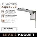 [Compre 2 e Pague 1] Chuveiro AquaLux Ultra Cromado com mais de 5 modos de jato ajustáveis