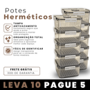 [Leve 10 e Pague 5] Potes Herméticos Transparentes de Plástico Resistente com Tampa Antivazamento.