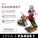 [Kit Gourmet] Ralador e Cortador Multifuncional Completo de Aço Inoxidável - Leve 3 pelo Preço de 1! | Últimas Unidades.